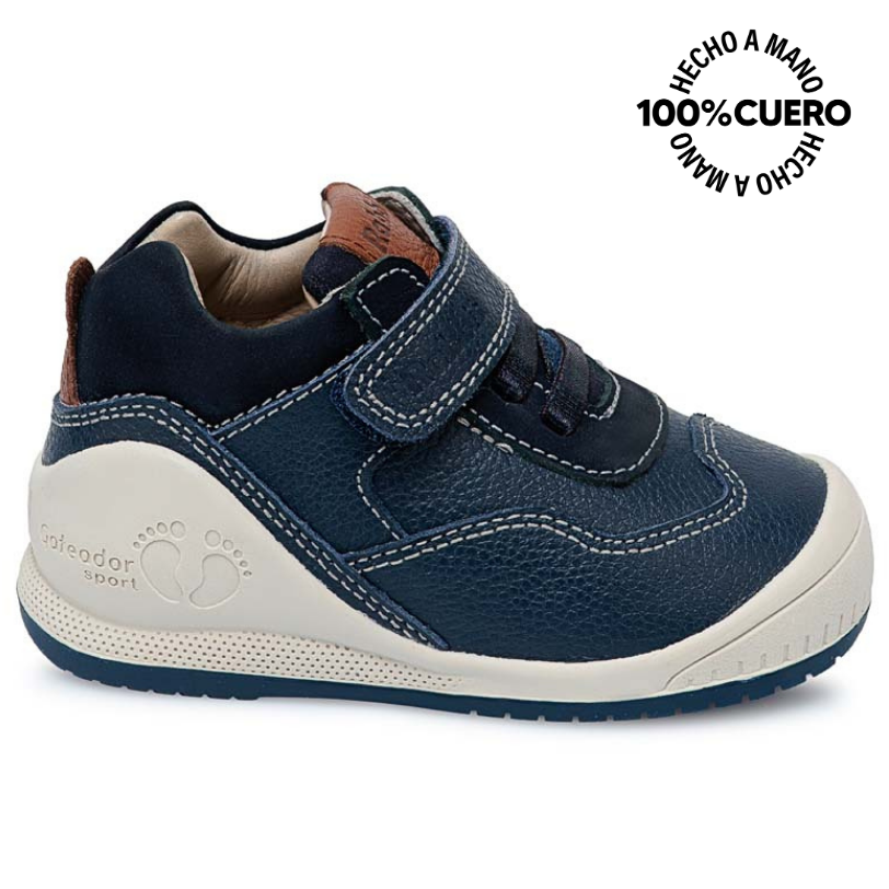 ZAPATO DERBY CASUAL ALEX-2513 AZUL RABBIT CUERO - 1