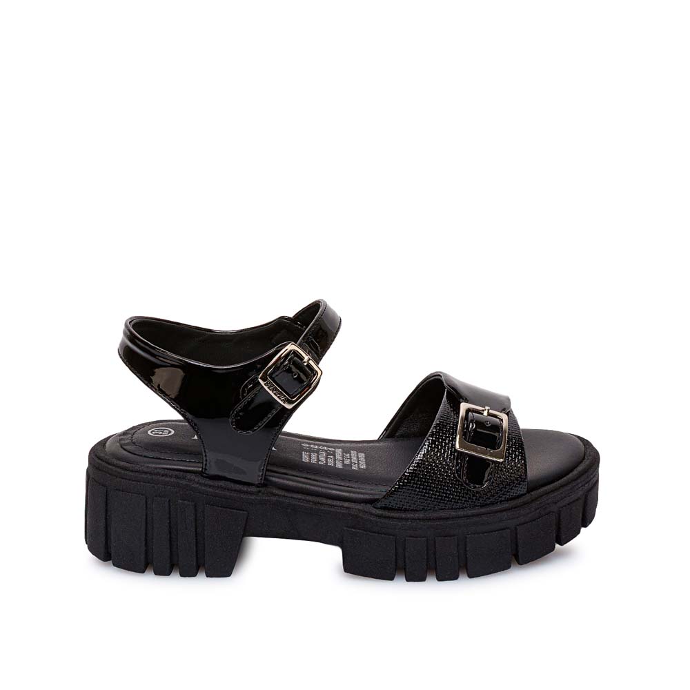 SANDALIA D'ORSAY CASUAL LIA-2602 NEGRO PIAZZA KIDS - 1