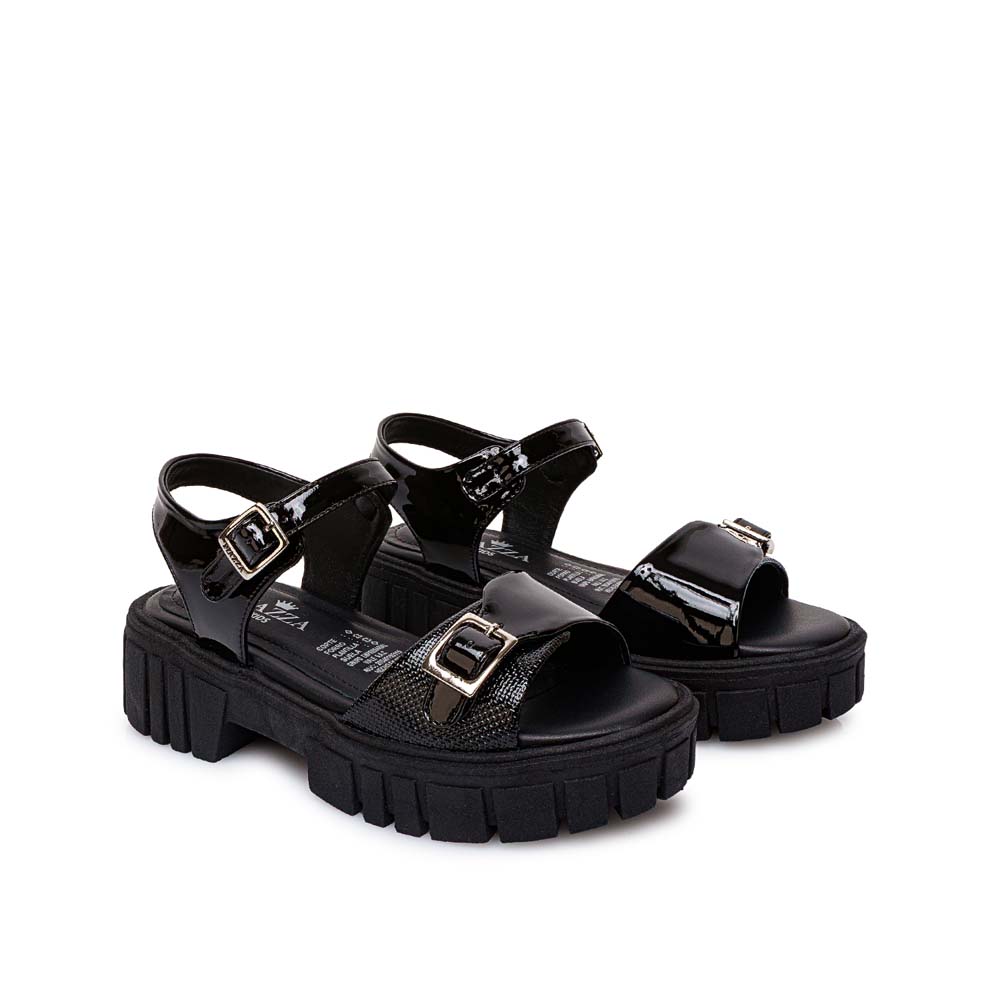 SANDALIA D'ORSAY CASUAL LIA-2602 NEGRO PIAZZA KIDS - 4