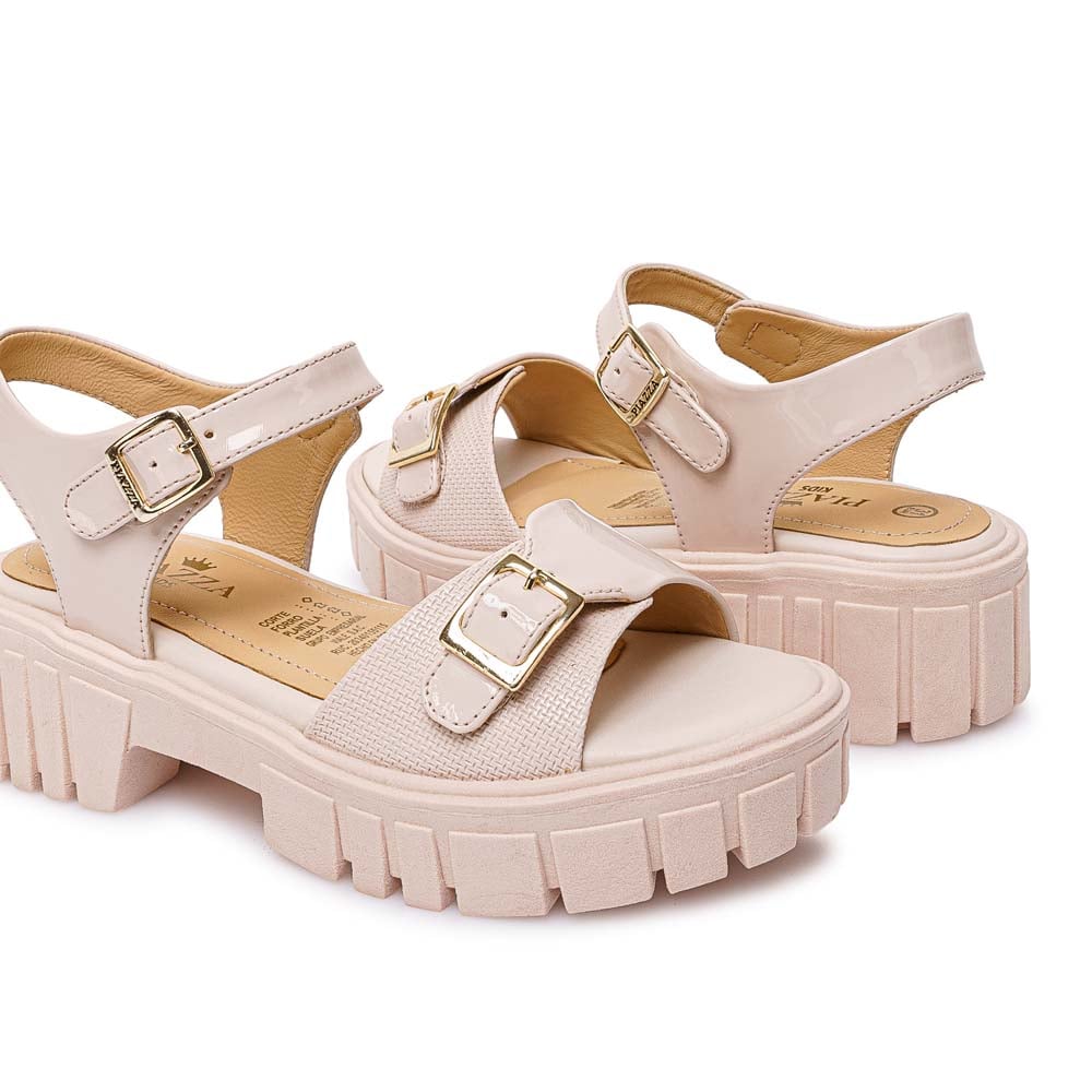 SANDALIA D'ORSAY CASUAL LIA-2602 HUESO PIAZZA KIDS - 2