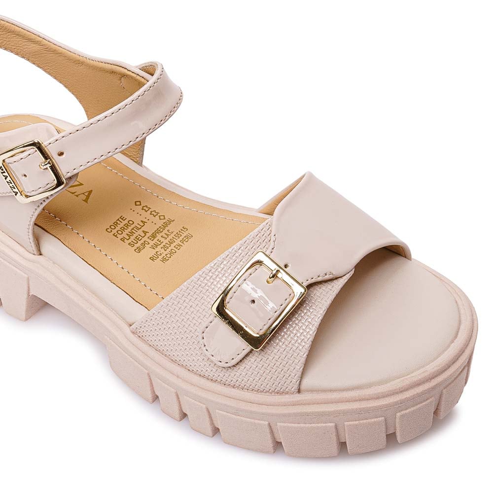 SANDALIA D'ORSAY CASUAL LIA-2602 HUESO PIAZZA KIDS - 3