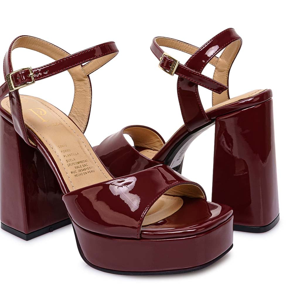 SANDALIA D'ORSAY CASUAL KATHE-2611 VINO PIAZZA - 2