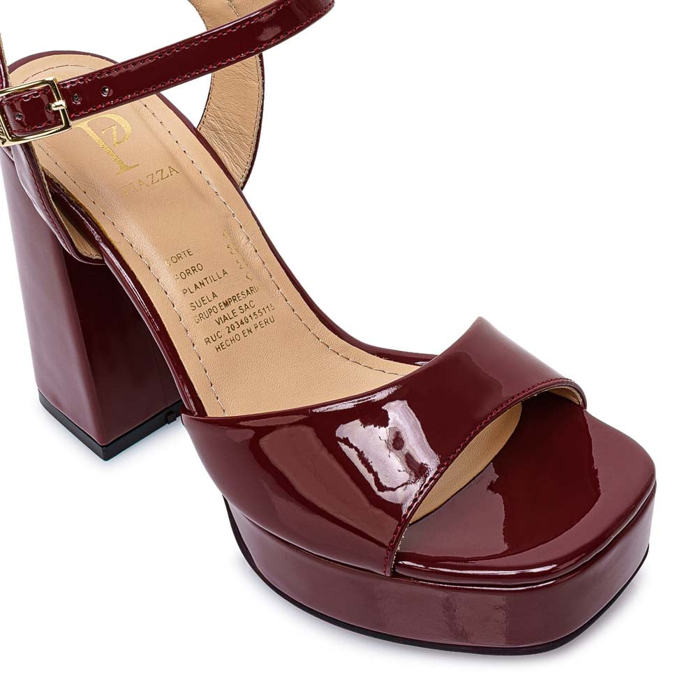 SANDALIA D'ORSAY CASUAL KATHE-2611 VINO PIAZZA - 3