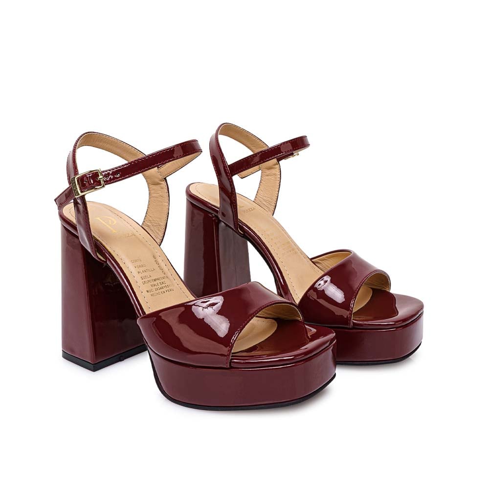 SANDALIA D'ORSAY CASUAL KATHE-2611 VINO PIAZZA - 4
