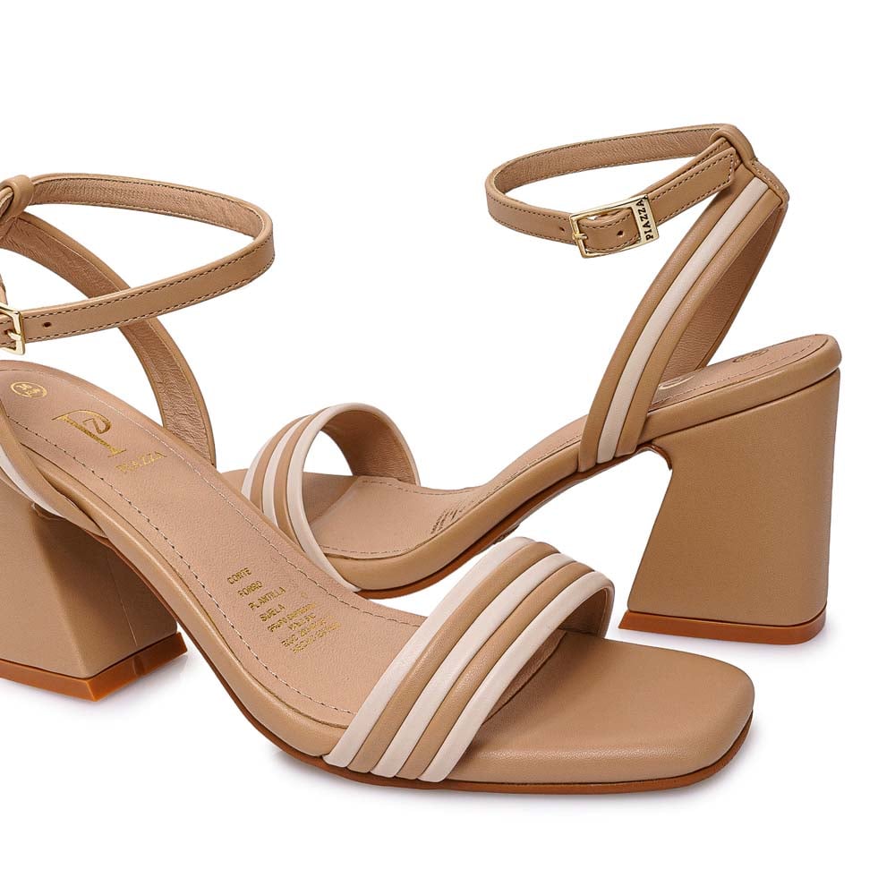 SANDALIA D'ORSAY CASUAL DON-2605 BEIGE/HUESO PIAZZA - 2