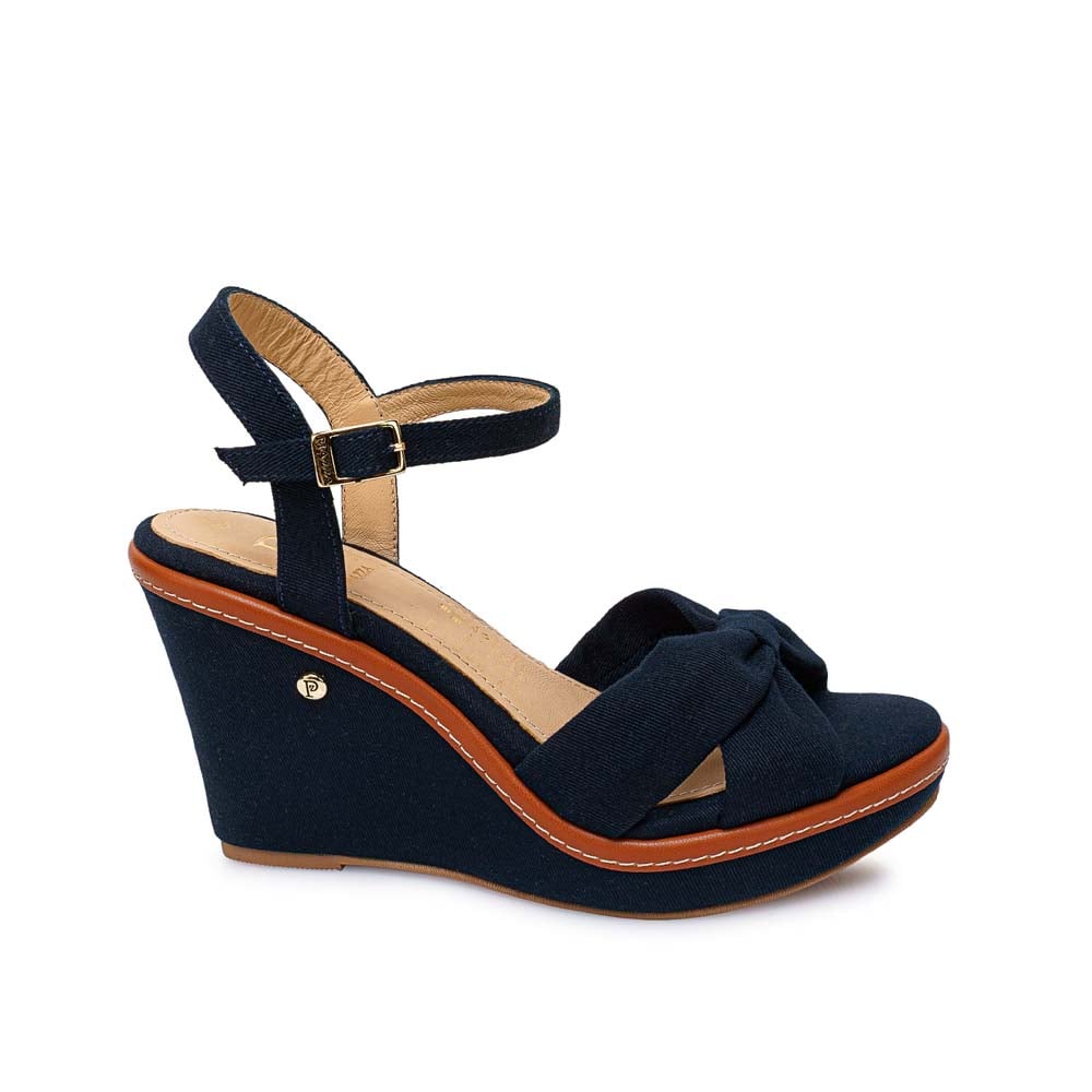 SANDALIA D'ORSAY CASUAL WAL-2612 AZUL PIAZZA - 1