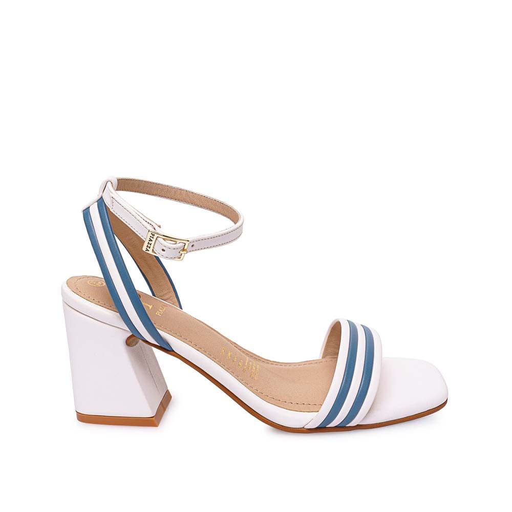 SANDALIA D'ORSAY CASUAL DON-2605 BLANCO/ACERO PIAZZA - 1