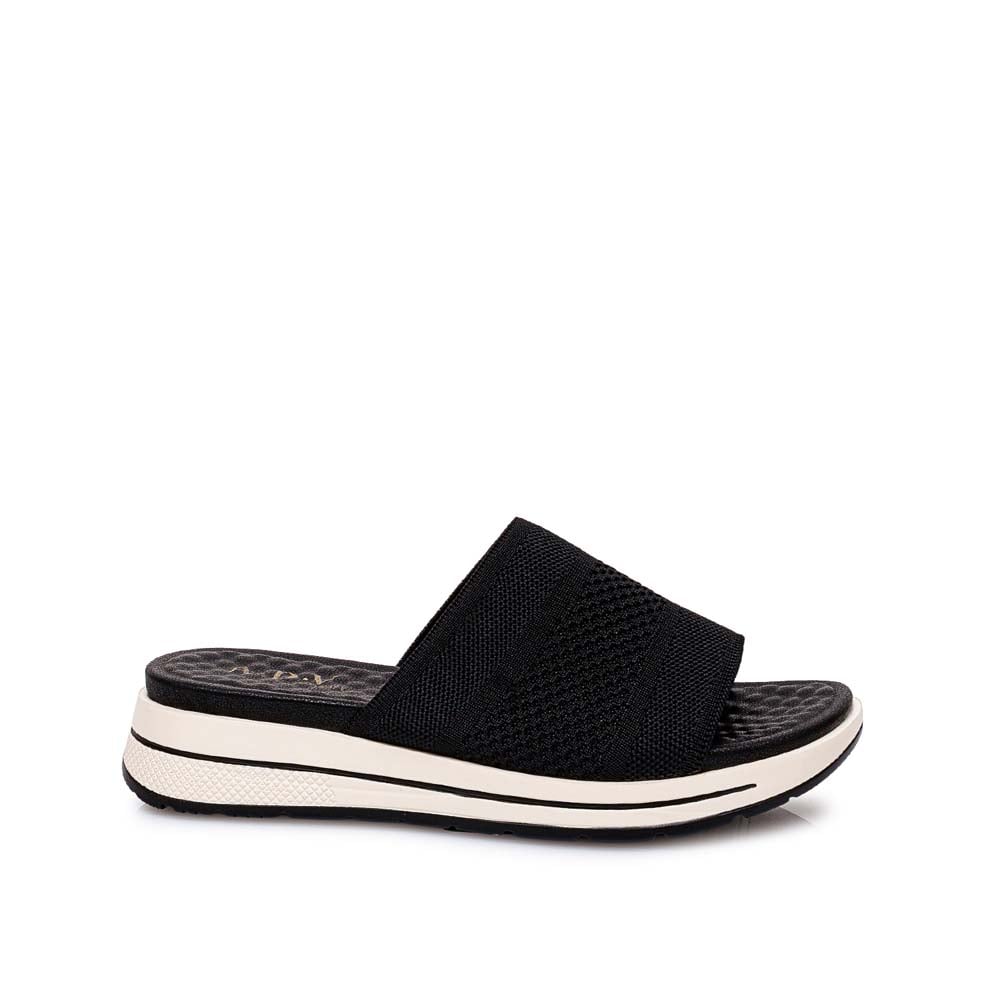 SANDALIA SLIDE CASUAL LAU-2601 NEGRO ADV - 1