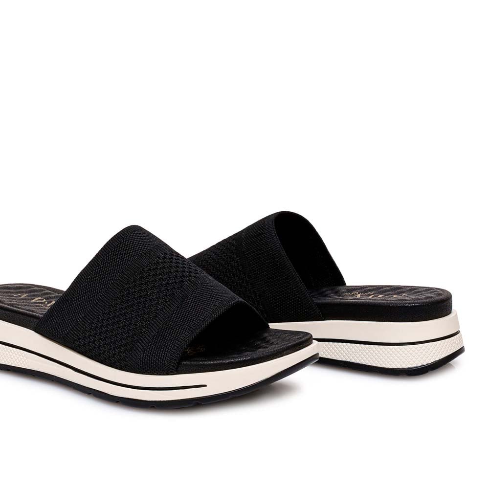 SANDALIA SLIDE CASUAL LAU-2601 NEGRO ADV - 2