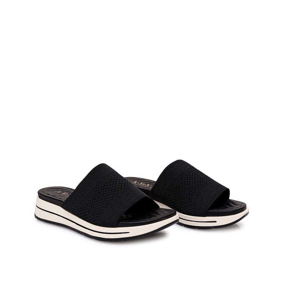 SANDALIA SLIDE CASUAL LAU-2601 NEGRO ADV - 4