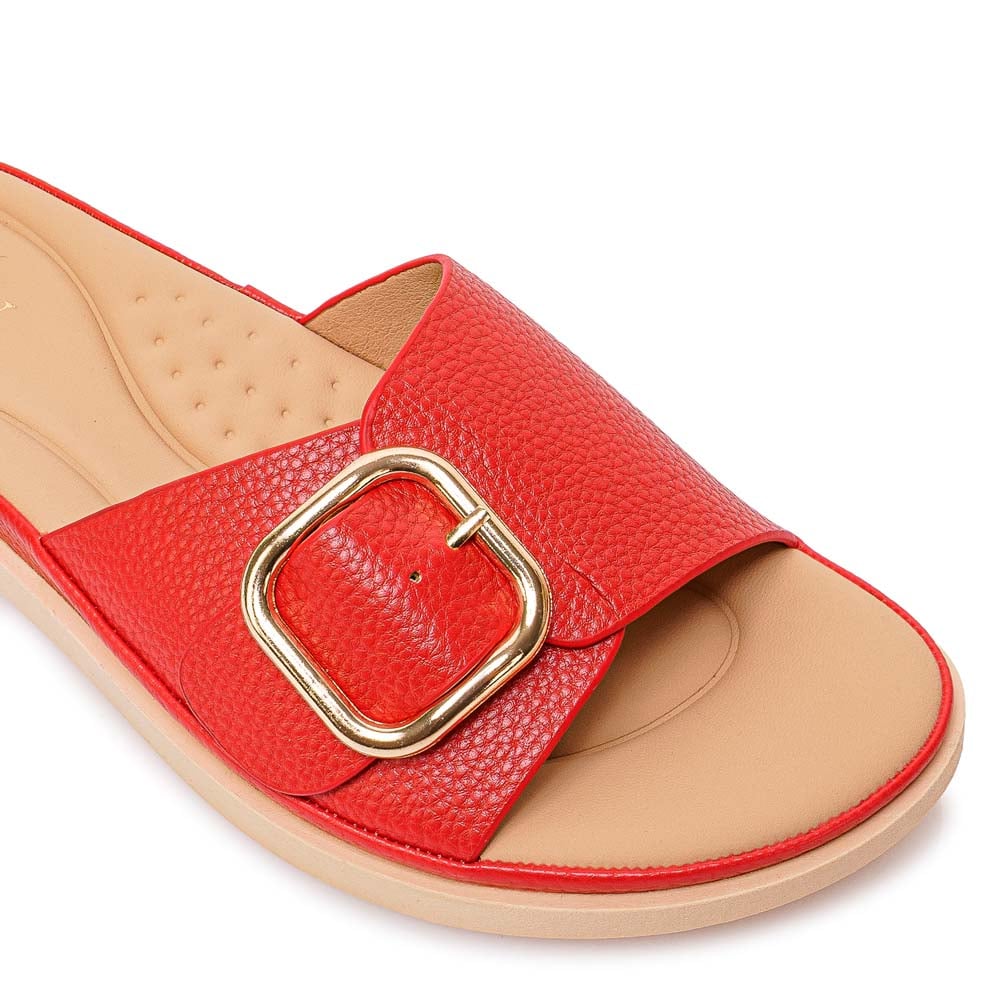 SANDALIA SLIDE CASUAL ANA-2637 ROJO ADV - 3
