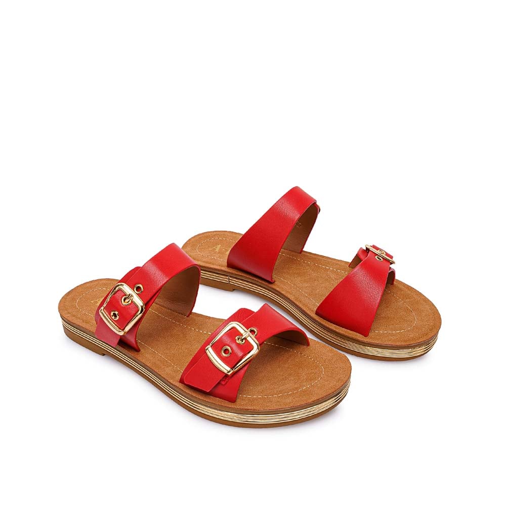 SANDALIA STRAP CASUAL CAMI-2605 ROJO ADV - 4