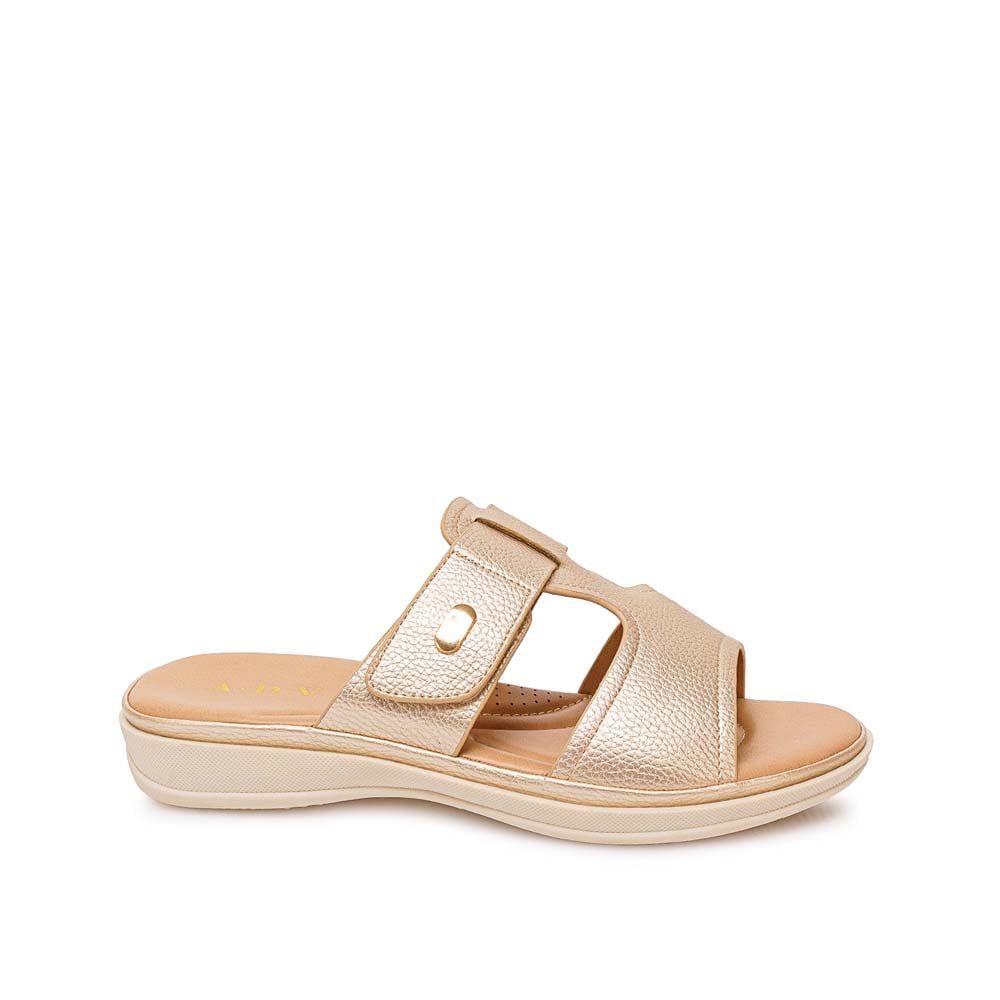 SANDALIA STRAP CASUAL ABY-2610 DORADO ADV - 1
