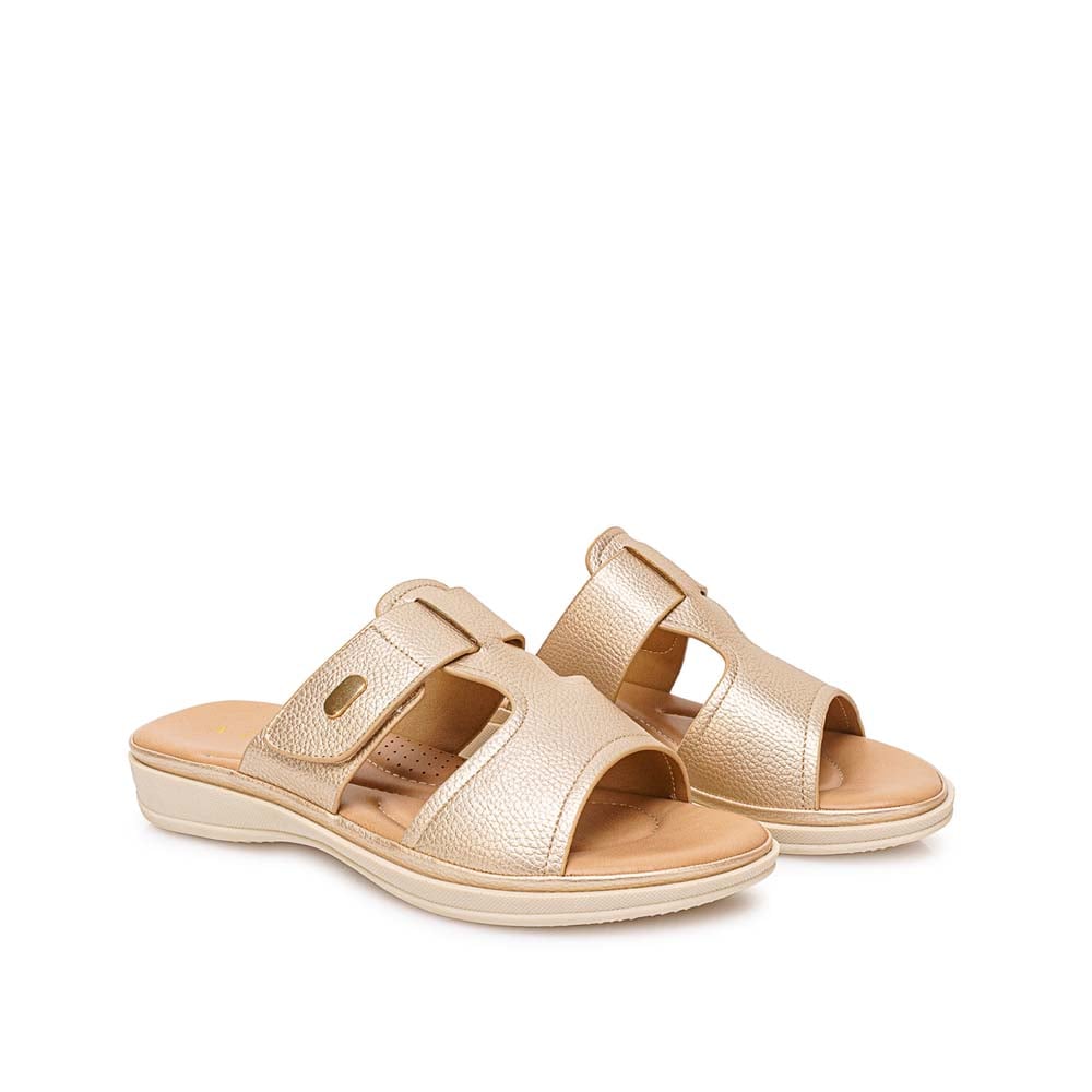 SANDALIA STRAP CASUAL ABY-2610 DORADO ADV - 4