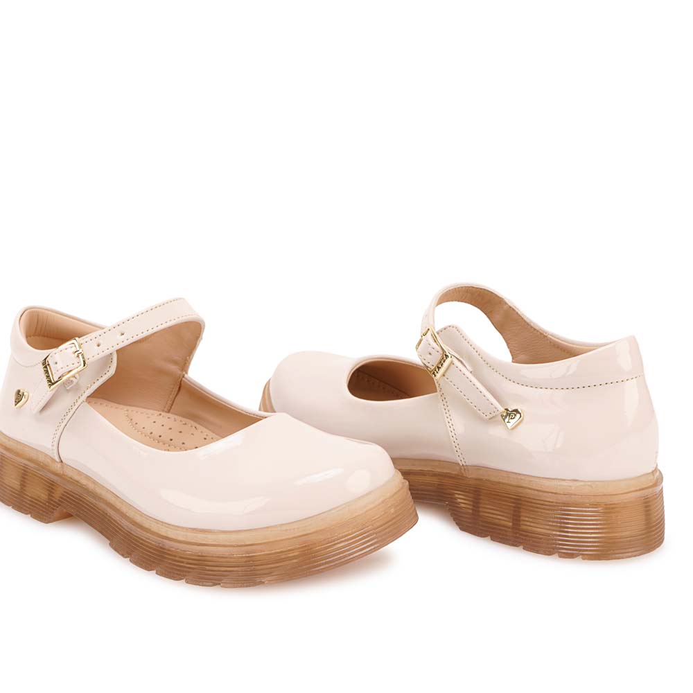 ZAPATO BALLERINA CASUAL MADIS-2628 HUESO PIAZZA KIDS - 2