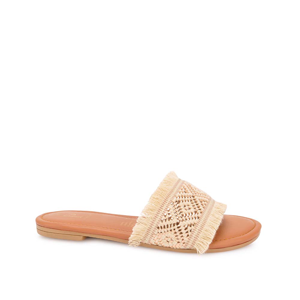 SANDALIA SLIDE CASUAL CESI-2609 BEIGE PIAZZA - 1