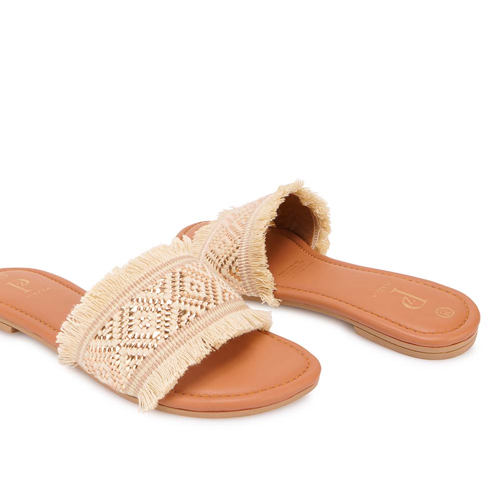 SANDALIA SLIDE CASUAL CESI-2609 BEIGE PIAZZA - 2