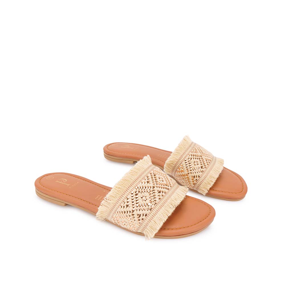 SANDALIA SLIDE CASUAL CESI-2609 BEIGE PIAZZA - 4