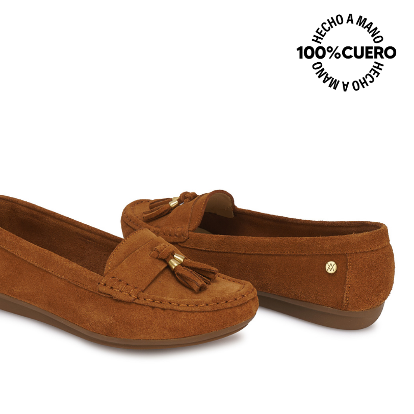 ZAPATO MOCASÍN CASUAL AVE-2640 HABANO VIALE CUERO - 2