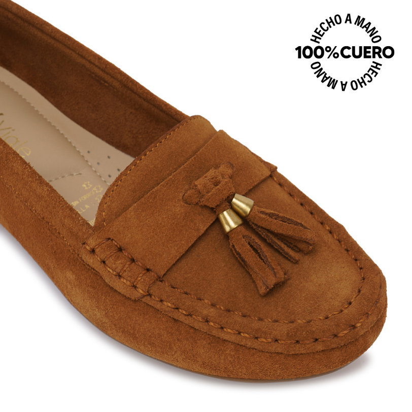 ZAPATO MOCASÍN CASUAL AVE-2640 HABANO VIALE CUERO - 3