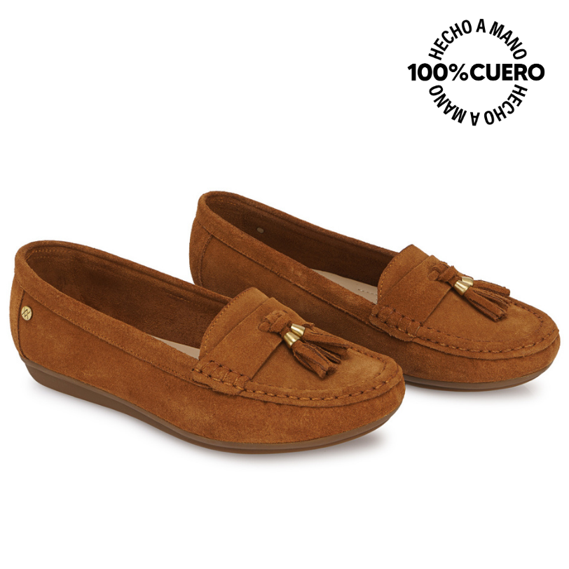 ZAPATO MOCASÍN CASUAL AVE-2640 HABANO VIALE CUERO - 4