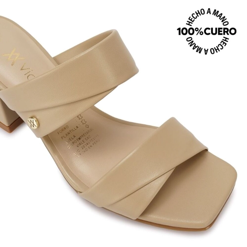 SANDALIA STRAP CASUAL TATI-2602 PELE VIALE CUERO - 3