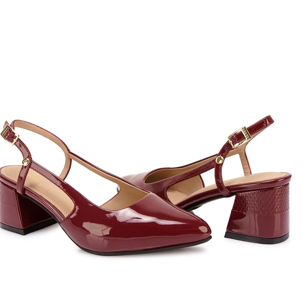 ZAPATO STILETTO CASUAL DON-2503 VINO PIAZZA - 2