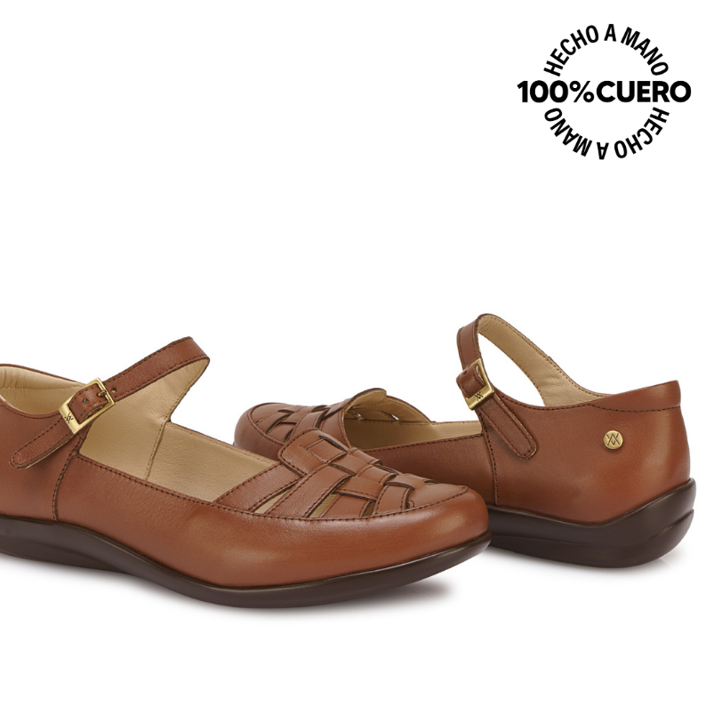 ZAPATO CANASTA CASUAL DK-2601 TOFFE VIALE CUERO - 2