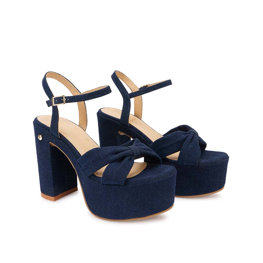 SANDALIA D'ORSAY CASUAL DEXA-2615 AZUL PIAZZA - 5