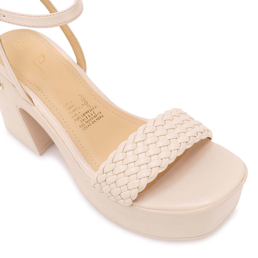 SANDALIA D'ORSAY CASUAL DEXA-2627 HUESO PIAZZA - 3