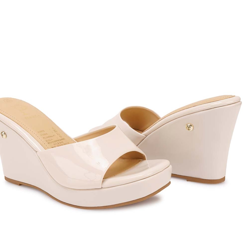 SANDALIA SLIDE CASUAL WAL-2631 HUESO PIAZZA - 2