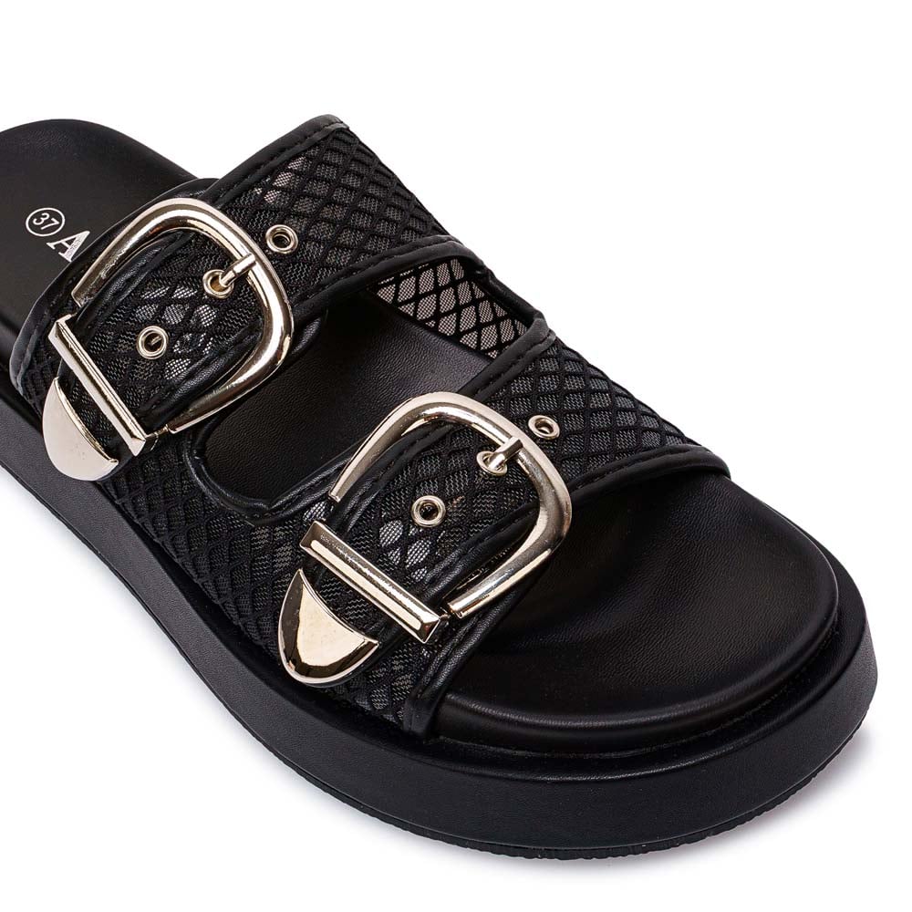 SANDALIA STRAP CASUAL ANA-2621 NEGRO ADV - 3