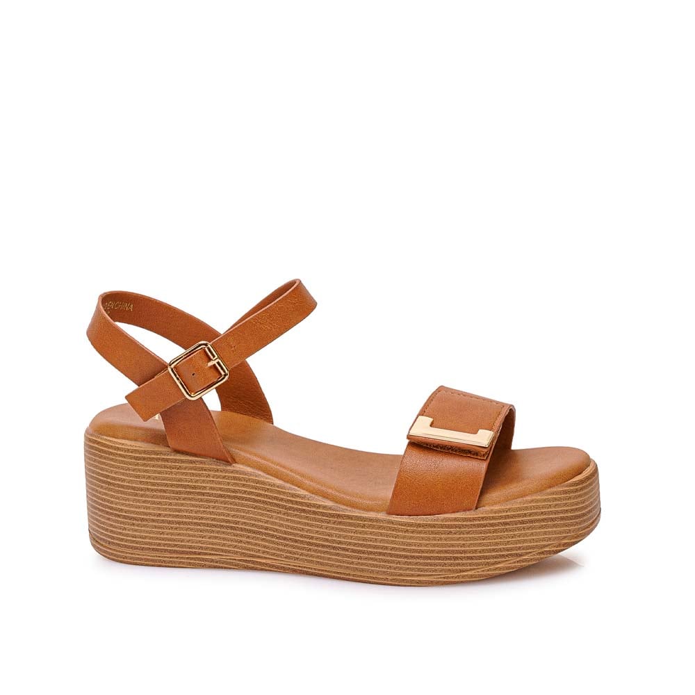 SANDALIA D'ORSAY CASUAL ANA-2605 NATURAL ADV - 1