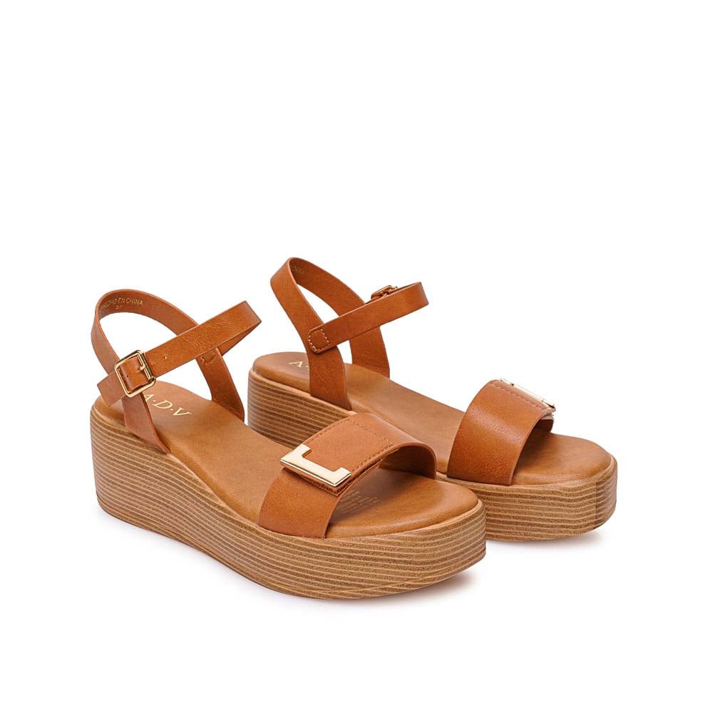 SANDALIA D'ORSAY CASUAL ANA-2605 NATURAL ADV - 4