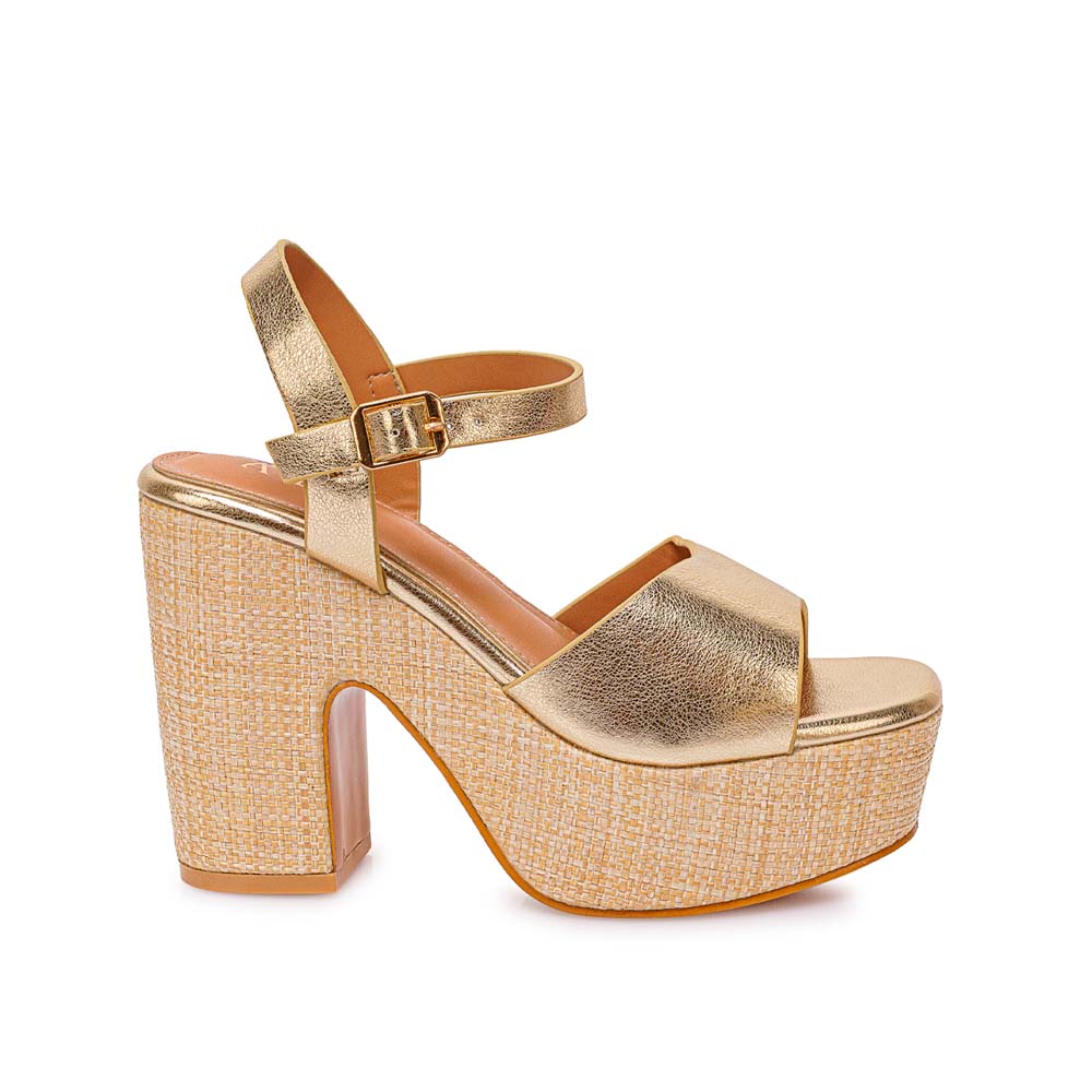 SANDALIA D'ORSAY CASUAL ANA-2634 DORADO ADV - 1