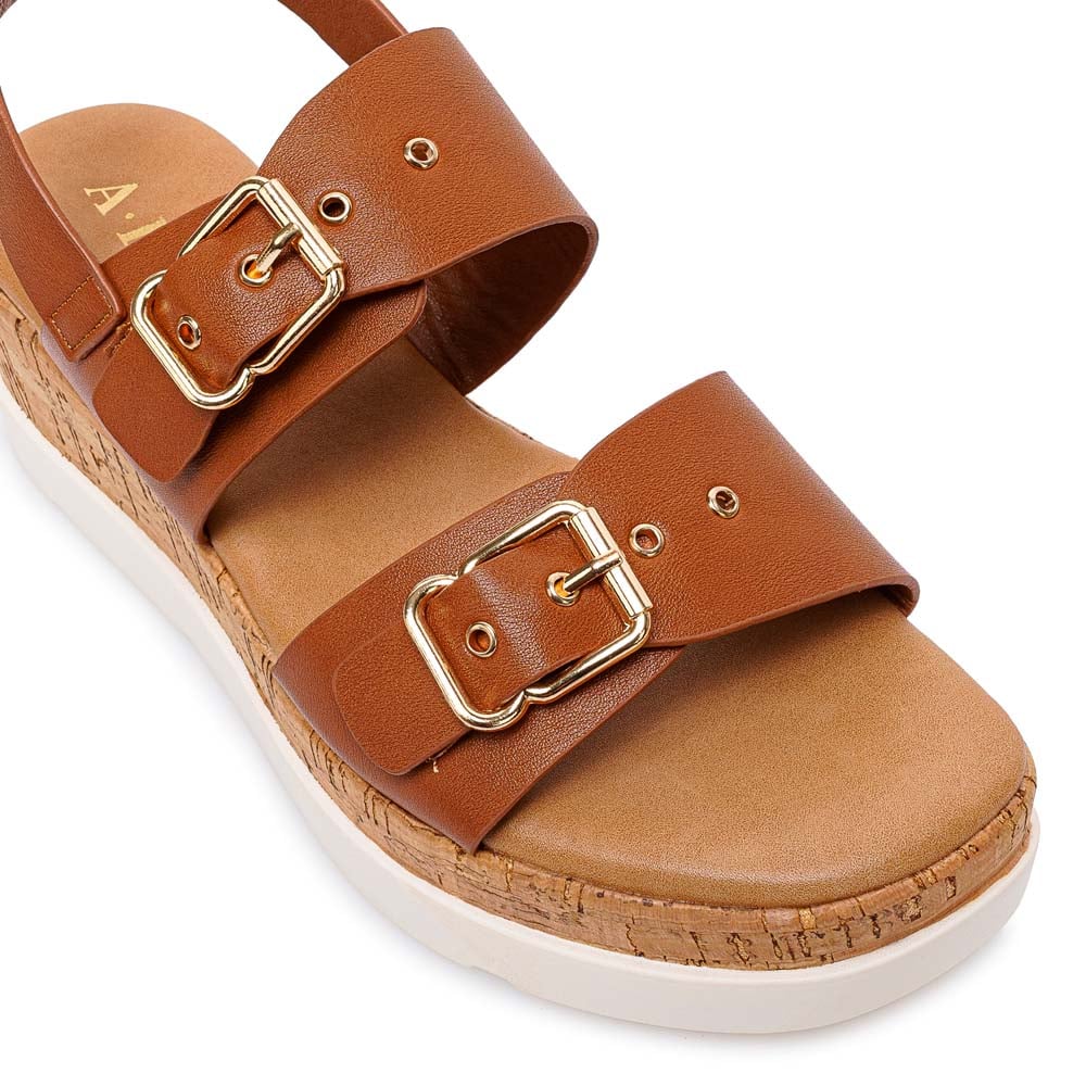 SANDALIA STRAP CASUAL ANA-2627 NATURAL ADV - 3