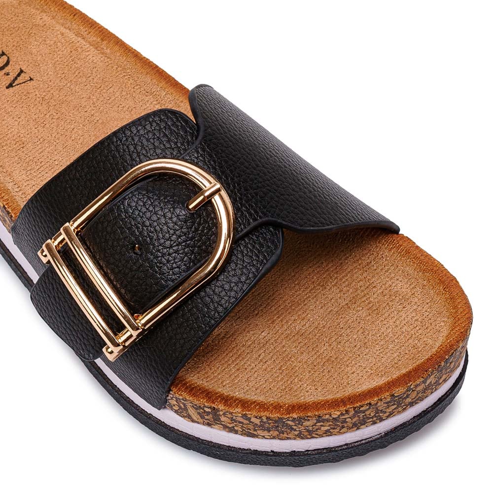 SANDALIA STRAP CASUAL ANA-2607 NEGRO ADV - 3