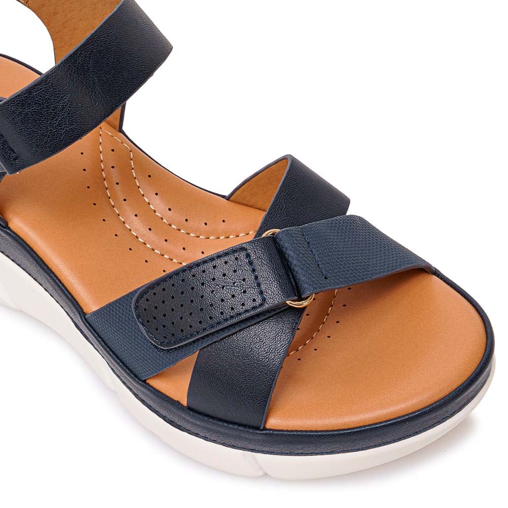 SANDALIA D'ORSAY CASUAL ANA-2519 AZUL DEN ADV - 3