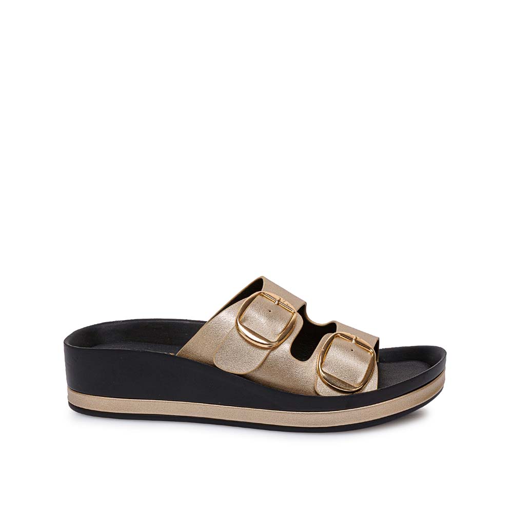 SANDALIA STRAP CASUAL ANA-2623 DORADO ADV - 1