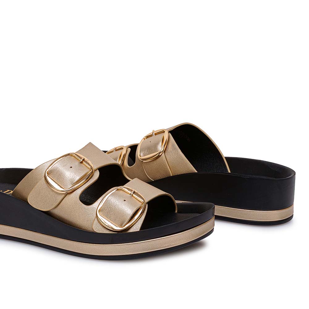 SANDALIA STRAP CASUAL ANA-2623 DORADO ADV - 2
