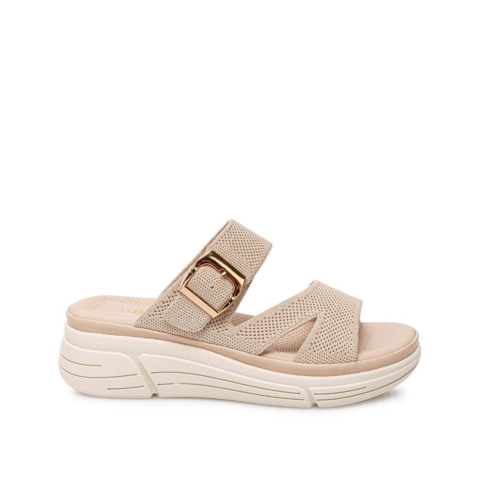 SANDALIA STRAP CASUAL ANA-2614 HUESO ADV - 1