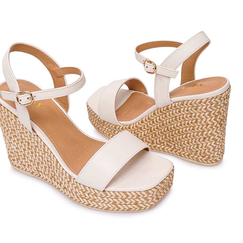 SANDALIA D'ORSAY CASUAL ANA-2632 BLANCO ADV - 2