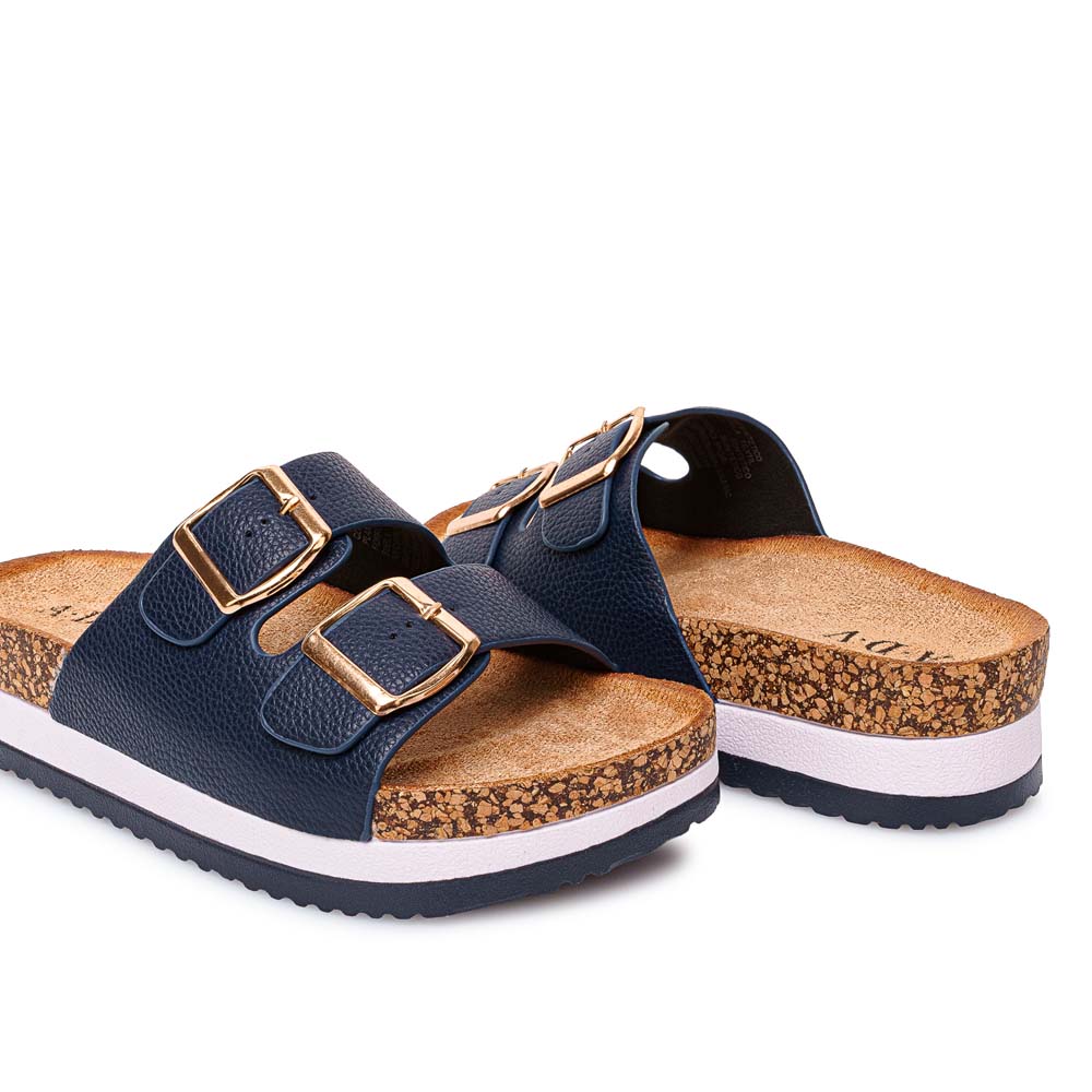 SANDALIA SLIDE CASUAL ANA-2521 PATRIO/BLUE ADV - 2