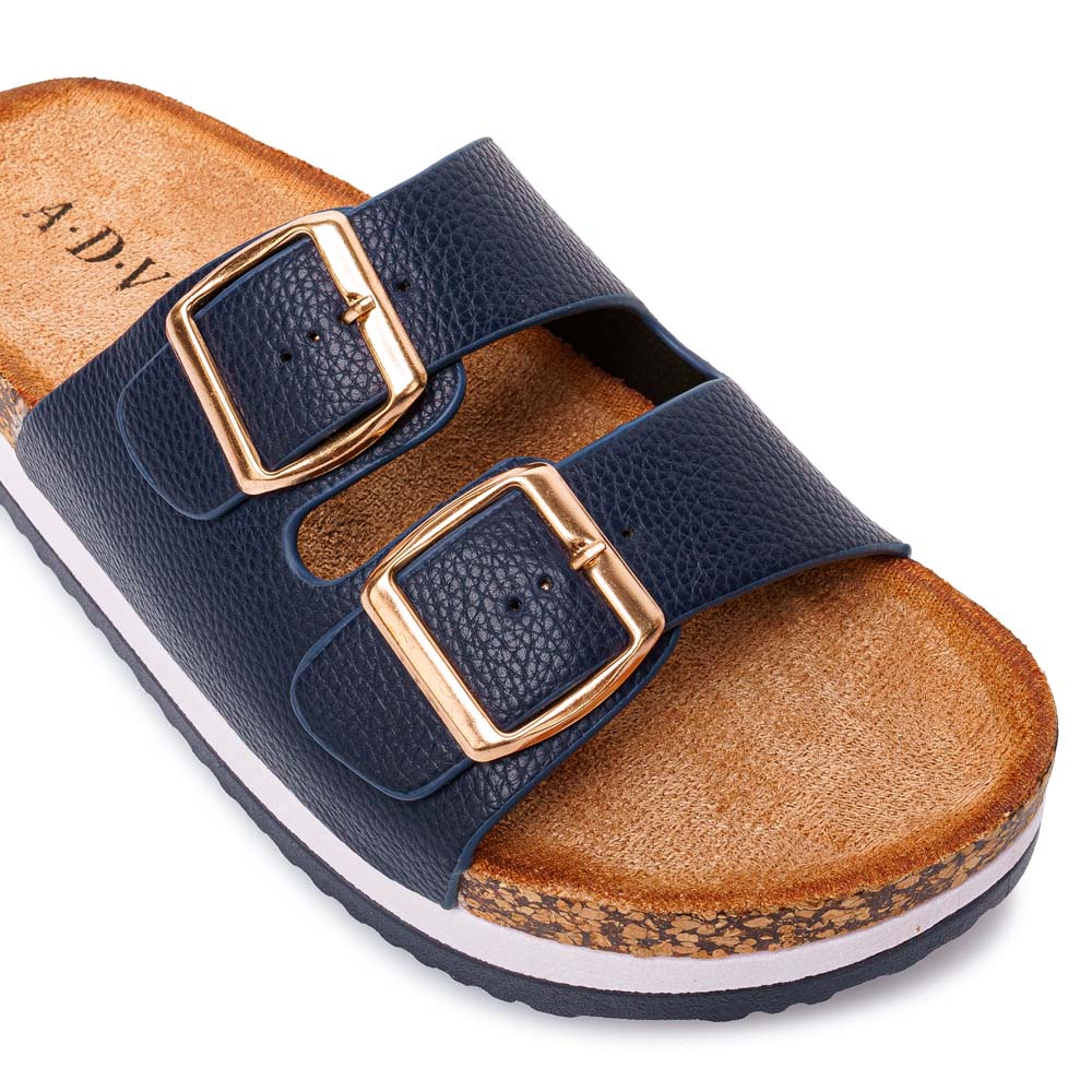 SANDALIA SLIDE CASUAL ANA-2521 PATRIO/BLUE ADV - 3