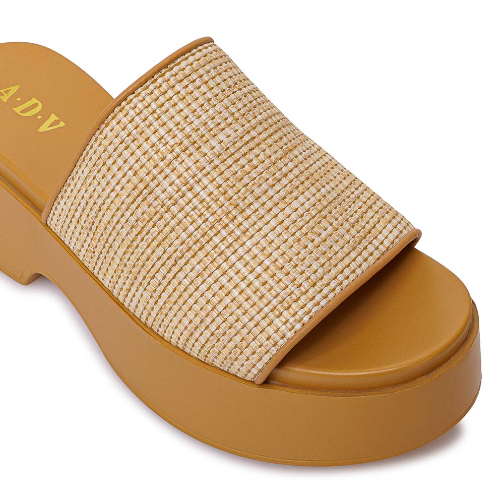 SANDALIA SLIDE CASUAL ABY-2604 BEIGE ADV - 3