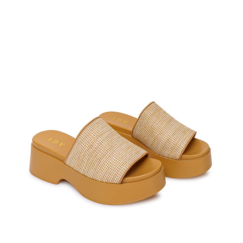 SANDALIA SLIDE CASUAL ABY-2604 BEIGE ADV - 4
