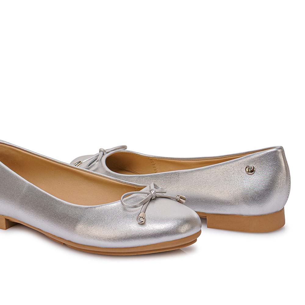 ZAPATO BALLERINA CASUAL ALAY-2606 PLATA PIAZZA - 2