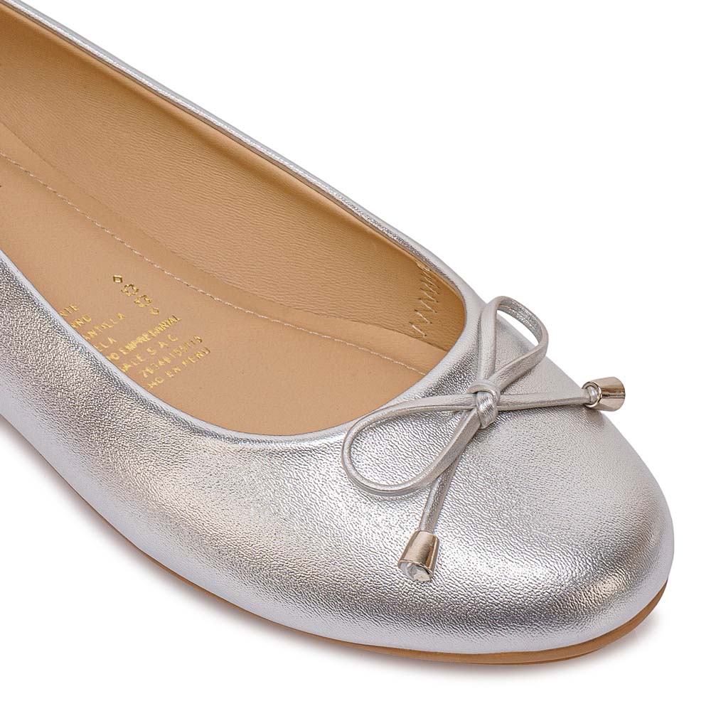 ZAPATO BALLERINA CASUAL ALAY-2606 PLATA PIAZZA - 3