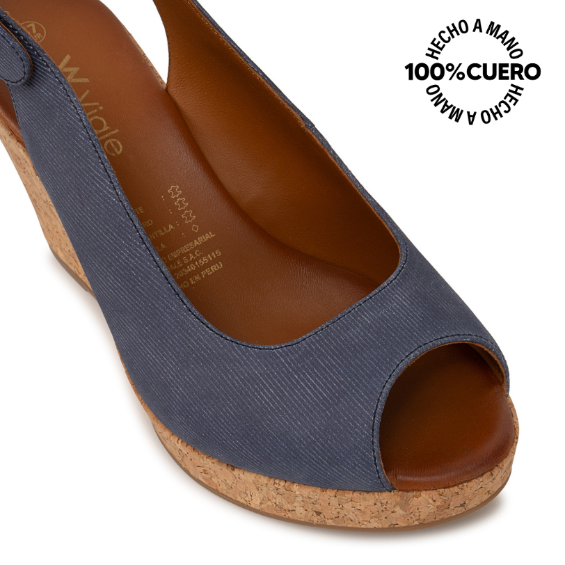 SANDALIA PEEP TOE CASUAL ALE-2638 JEAN VIALE CUERO - 3