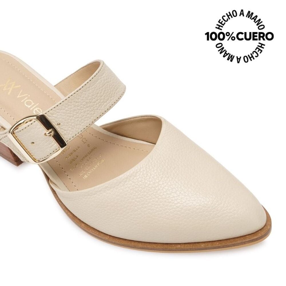ZAPATO SUECO CASUAL GISE-2501 VAINILLA VIALE - 3